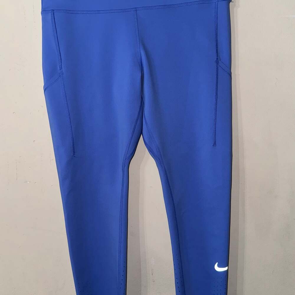 Nike Dri-Fit Epic Run Running Capri Leggings Blue Women's Size Large